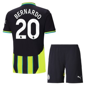 Günstige Fußballtrikots Manchester City Bernardo 20 Kinder Auswärtstrikot 2024-25 Kurzarm